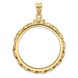 27 mm 14k Yellow Gold coin bezel for 27 mm Coin — additional image