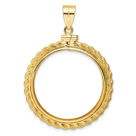27 mm 14k Yellow Gold coin bezel for 27 mm Coin — additional image