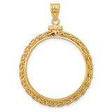 27 mm 14k Yellow Gold coin bezel for 27 mm Coin — additional image