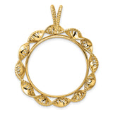 28 mm 14k Yellow Gold coin bezel for 27.5 mm Coin — additional image
