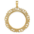 30 mm 14k Yellow Gold coin bezel for 30 mm Coin