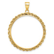 30 mm 14k Yellow Gold coin bezel for 30 mm Coin