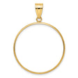 30 mm 10k Yellow Gold coin bezel for 30 mm Coin