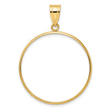 30 mm 10k Yellow Gold coin bezel for 30 mm Coin