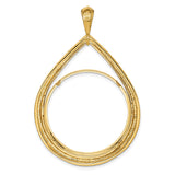 30 mm 14k Yellow Gold coin bezel for 30 mm Coin — additional image