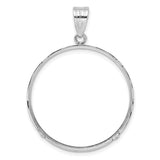 30 mm 14k White Gold coin bezel for 30 mm Coin — additional image