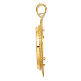 30 mm 14k Yellow Gold coin bezel for 30 mm Coin — alternate view