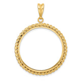 30 mm 14k Yellow Gold coin bezel for 30 mm Coin — additional image