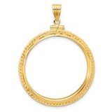 30 mm 14k Yellow Gold coin bezel for 30 mm Coin — additional image
