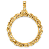 30 mm 14k Yellow Gold coin bezel for 30 mm Coin
