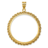32 mm 14k Yellow Gold coin bezel for 32 mm Coin — additional image