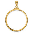 32 mm 14k Yellow Gold coin bezel for 32 mm Coin