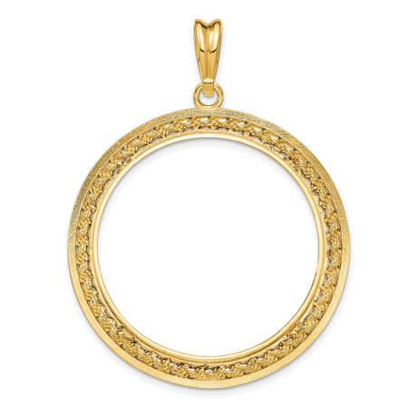 32 mm 14k Yellow Gold coin bezel for 32 mm Coin — additional image