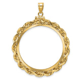 32 mm 14k Yellow Gold coin bezel for 32 mm Coin