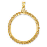 32 mm 14k Yellow Gold coin bezel for 32 mm Coin — additional image