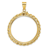 32 mm 14k Yellow Gold coin bezel for 32 mm Coin — additional image