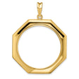 33 mm 14k Yellow Gold coin bezel for 32.7 mm Coin