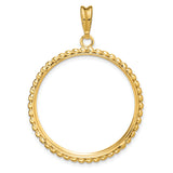 33 mm 14k Yellow Gold coin bezel for 32.7 mm Coin — additional image