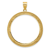 33 mm 14k Yellow Gold coin bezel for 32.7 mm Coin — additional image