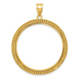 33 mm 14k Yellow Gold coin bezel for 32.7 mm Coin