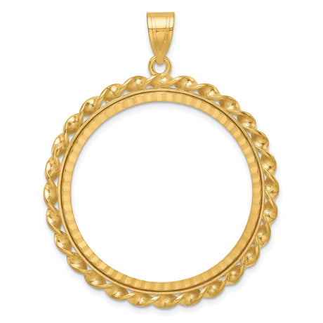 33 mm 14k Yellow Gold coin bezel for 32.7 mm Coin