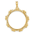 33 mm 14k Yellow Gold coin bezel for 32.7 mm Coin