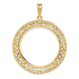 33 mm 14k Yellow Gold coin bezel for 32.7 mm Coin — additional image