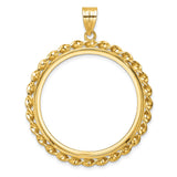 33 mm 14k Yellow Gold coin bezel for 32.7 mm Coin — additional image