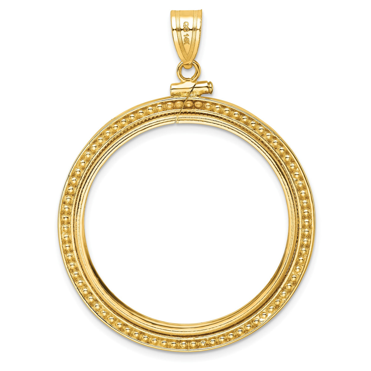 33 mm 14k Yellow Gold coin bezel for 32.7 mm Coin — additional image