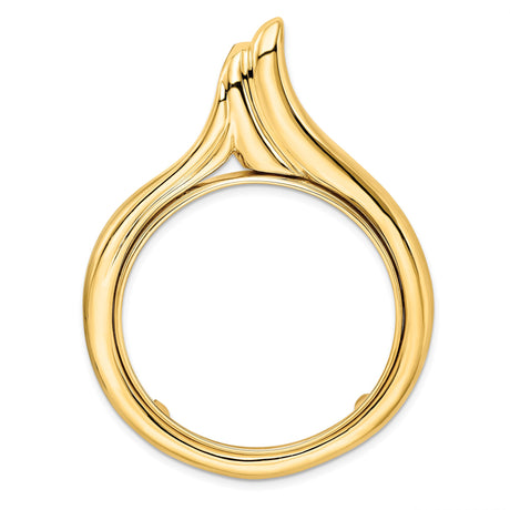 34 mm 14k Yellow Gold coin bezel for 34.2 mm Coin