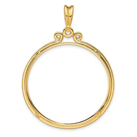 34 mm 14k Yellow Gold coin bezel for 34.2 mm Coin — additional image