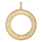 34 mm 14k Yellow Gold coin bezel for 34.2 mm Coin — additional image