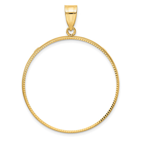 34 mm 10k Yellow Gold coin bezel for 34.2 mm Coin