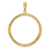 34 mm 14k Yellow Gold coin bezel for 34.2 mm Coin — additional image