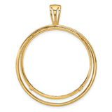 34 mm 14k Yellow Gold coin bezel for 34.2 mm Coin — additional image