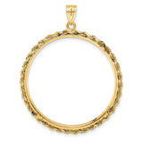 34 mm 14k Yellow Gold coin bezel for 34.2 mm Coin — additional image