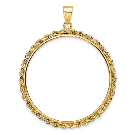 34 mm 14k Yellow Gold coin bezel for 34.2 mm Coin