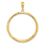 34 mm 14k Yellow Gold coin bezel for 34.2 mm Coin — additional image