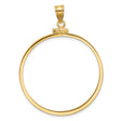 34 mm 10k Yellow Gold coin bezel for 34.2 mm Coin