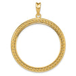 34 mm 14k Yellow Gold coin bezel for 34.2 mm Coin
