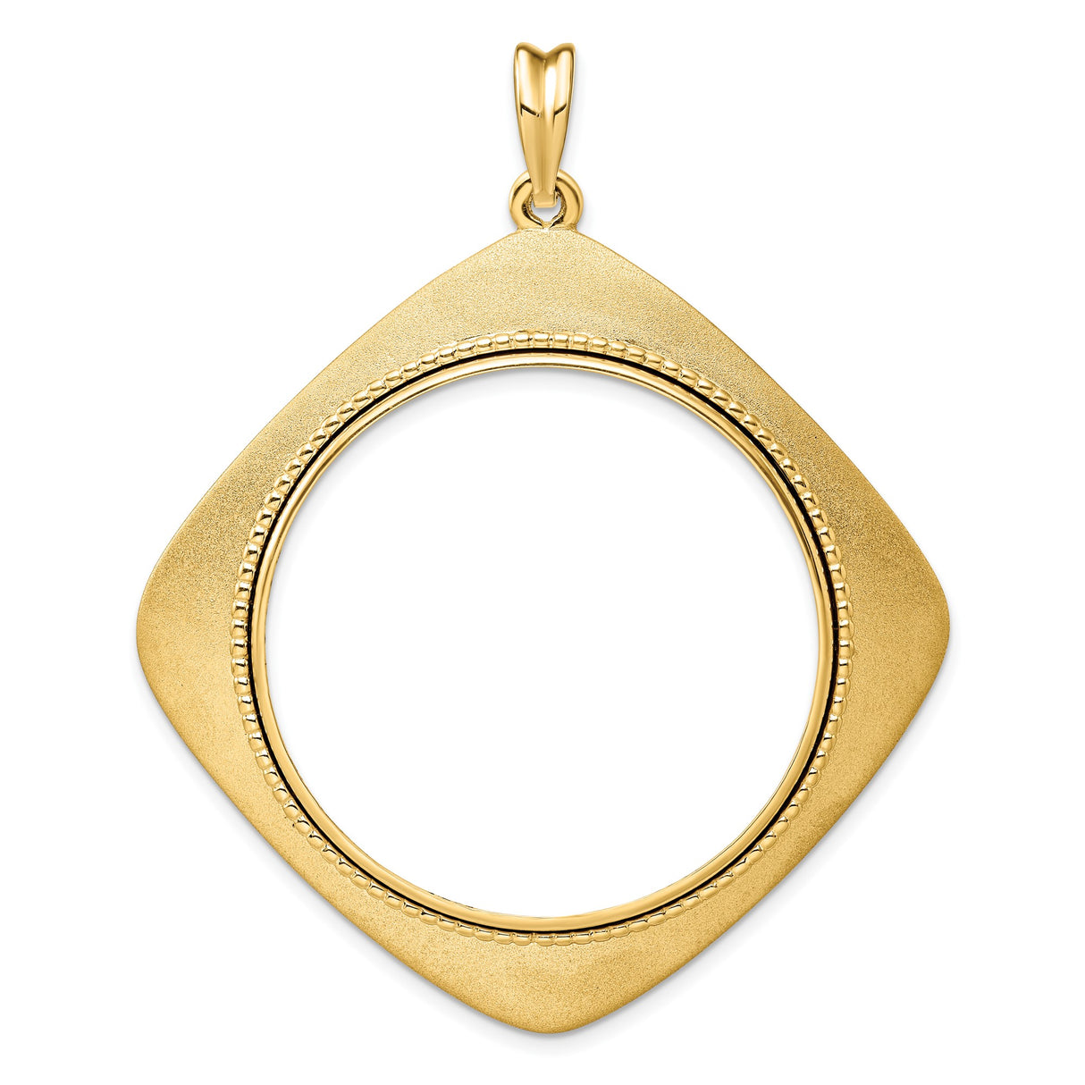 34 mm 14k Yellow Gold coin bezel for 34.2 mm Coin