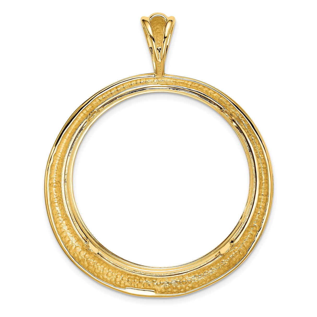 34 mm 14k Yellow Gold coin bezel for 34.2 mm Coin — additional image
