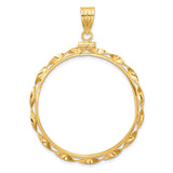 34 mm 14k Yellow Gold coin bezel for 34.2 mm Coin — additional image
