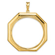 37 mm 14k Yellow Gold coin bezel for 37 mm Coin
