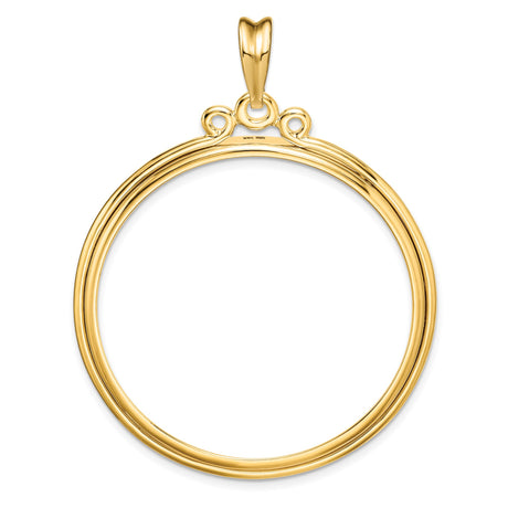 37 mm 14k Yellow Gold coin bezel for 37 mm Coin