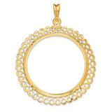 37 mm 14k Yellow Gold coin bezel for 37 mm Coin — additional image