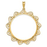 37 mm 14k Yellow Gold coin bezel for 37 mm Coin — additional image