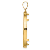 37 mm 14k Yellow Gold coin bezel for 37 mm Coin — alternate view
