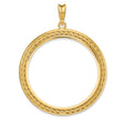 37 mm 14k Yellow Gold coin bezel for 37 mm Coin