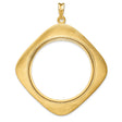 37 mm 14k Yellow Gold coin bezel for 37 mm Coin